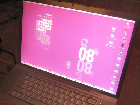 3d wallpapers for macbook pro. My Hello Kitty Wallpaper On My