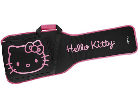  as well — guitar bag, picks, strap… Fender Hello Kitty Guitar Gig Bag
