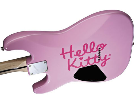 Hello Kitty Guitar. Squier by Fender Hello Kitty
